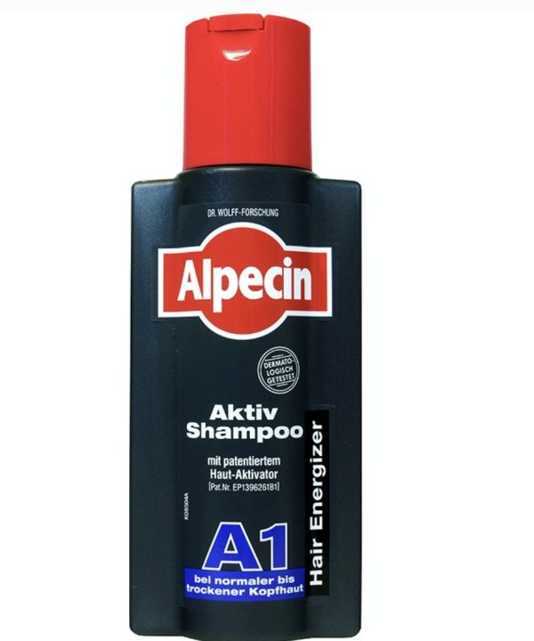 شامپو آلپسین Alpecin A1 اکتیو مخصوص موهای نرمال و خشک حجم 250 ميل محصول آلمان