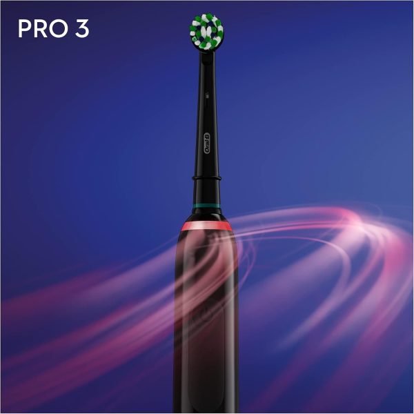 مسواک برقی اورال بی ضد حساسیت رنگ مشکی pro 3000 با 2 یدک اورجینال