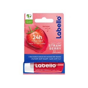بالم لب لابلو Labello درخشان کننده مدل توت فرنگی آبرسان 24 ساعته
