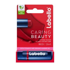 LABELLO | بالم لب کرینگ بیوتی لابلو مدل 2 در 1 رنگ قرمز