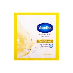 صابون مرطوب کننده وازلین مدل Total Moisture بسته 3 عددی 75 گرمی