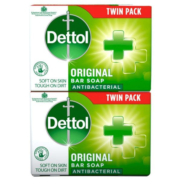 صابون آنتی‌باکتریال دتول مدل Original بسته دوقلو 2 عدد 100 گرمی
