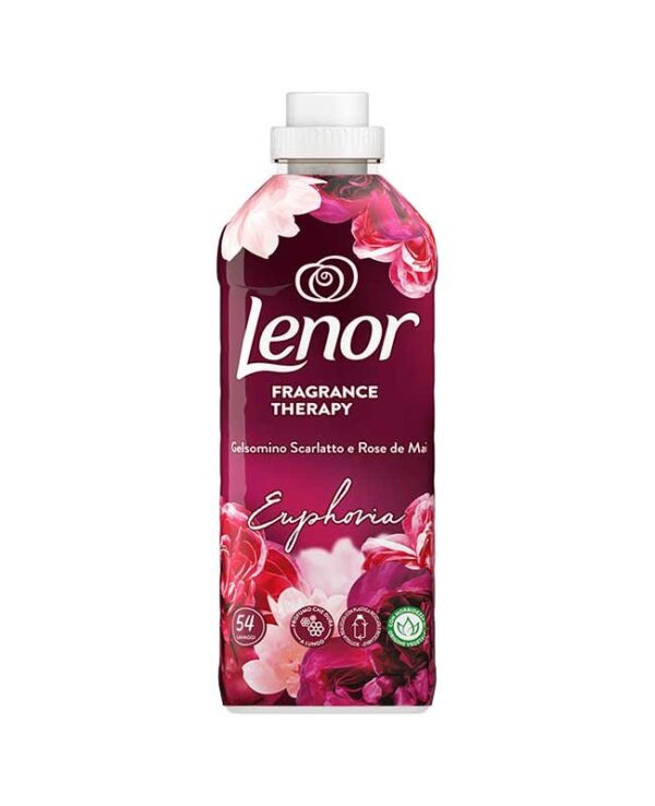 لنور مایع نرم کننده و خوشبو کننده لباس  Lenor رایحه گل یاس سرخ و رز نادر ماه مه حجم 1134 میل