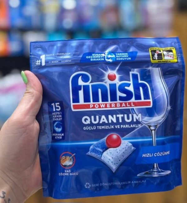 قرص ماشین ظرفشویی فینیش finish کوانتوم تعداد 15 عددی