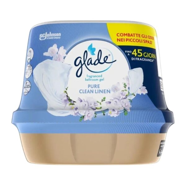 خوشبوکننده گلید ژله‌ای Glade با رایحه Pure Clean Linen