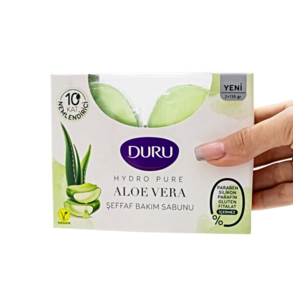 صابون دورو آبرسان حاوی عصاره آلوئه ورا حاوی گلیسیرین مدل HYDRO PURE  بسته ۲ عددی