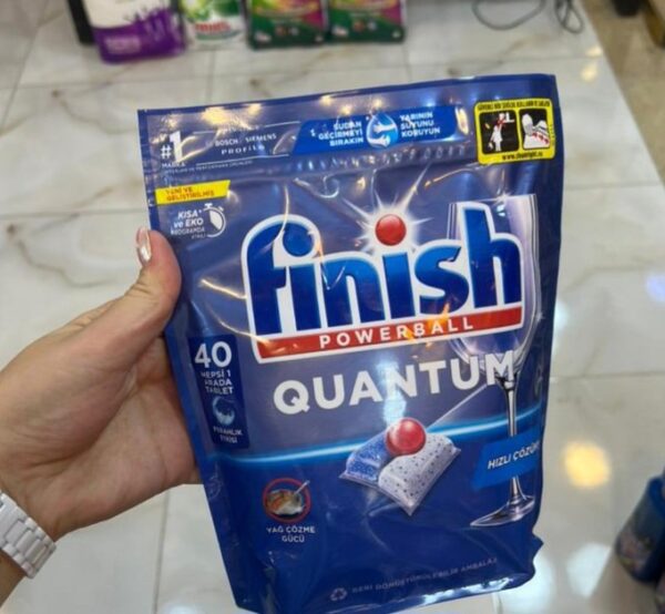 خرید قرص ماشین ظرفشویی فینیش finish مدل کوانتوم Hesi 1 Arada بسته 40 عددی