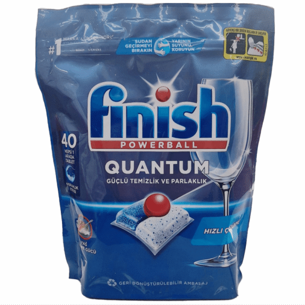 خرید قرص ماشین ظرفشویی فینیش finish مدل کوانتوم Hesi 1 Arada بسته 40 عددی