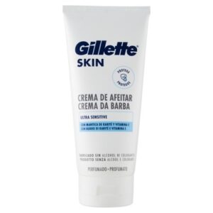 کرم اصلاح صورت ژیلت ضد حساسیت کلمبیایی Gillette مدل Sensitive Shaving حجم 175 میل