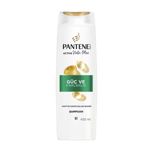 شامپو پنتن  موهای نازک و بازسازی کننده مو Pantene Natural Synthesis Power  حجم 400 میل