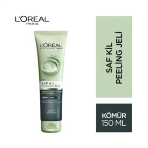 ژل شستشوی صورت اورآل خاک رس و زغال سم زدا 150 میل LOREAL Saf Kil Detoks