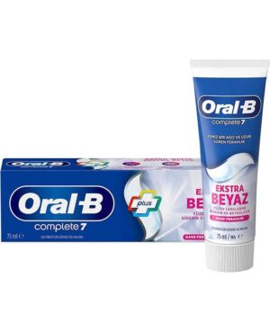 خمیر دندان اورال بی سفید کننده آلمانی 7 کاره حجم  75 میل Oral_B Complete 7 Plus Extra White