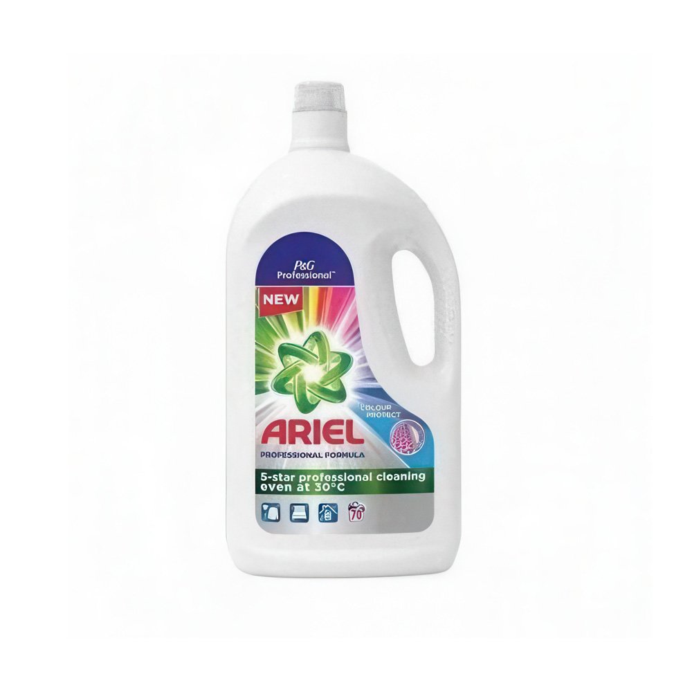2025/10/1000036549.jpg مایع لباسشویی Ariel رایحه تمیزی مخصوص محافظ رنگ لباسهای رنگی حجم 3850 میل - تصویر 1
