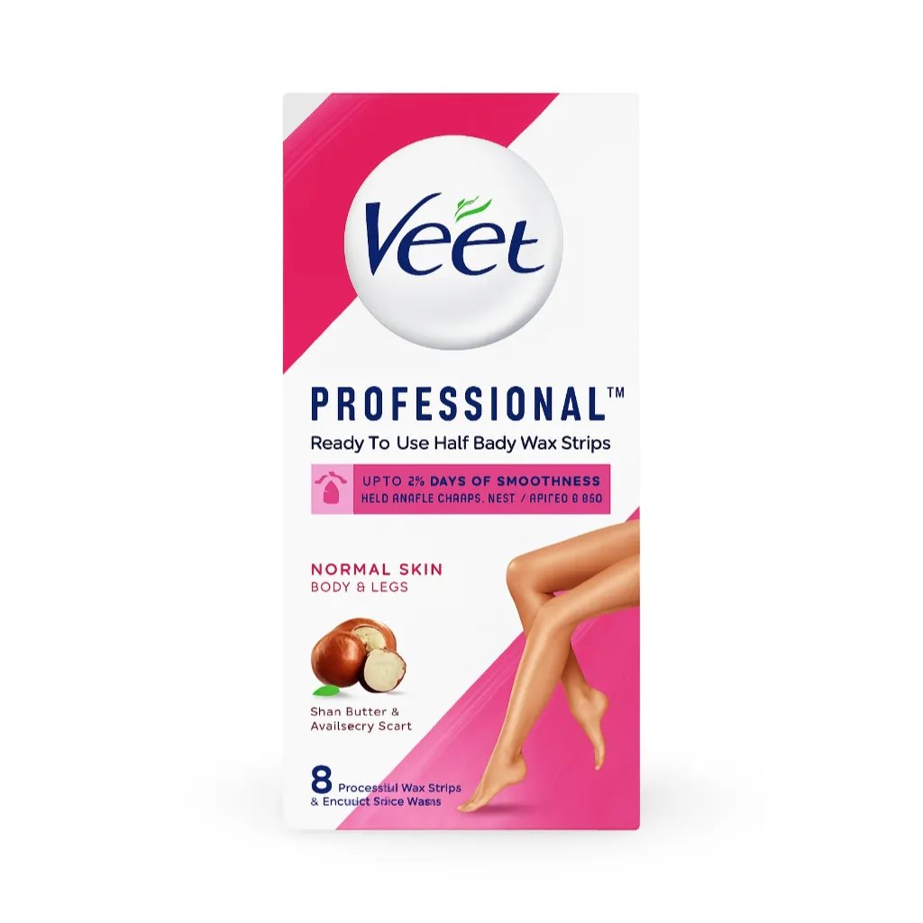 2025/11/1000041056.jpg نوار موبر ویت Veet مناسب پوست نرمال حاوی شی باتر بسته ۸ عددی - تصویر 1