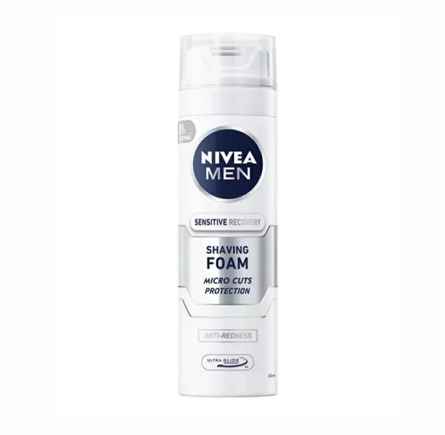 2026/01/IMG_20260103_223230.jpg فوم اصلاح نیوآ Nivea مدل sensitive recovery محافظت کننده و ضد قرمزی حجم ۲۰۰ میل - تصویر 1